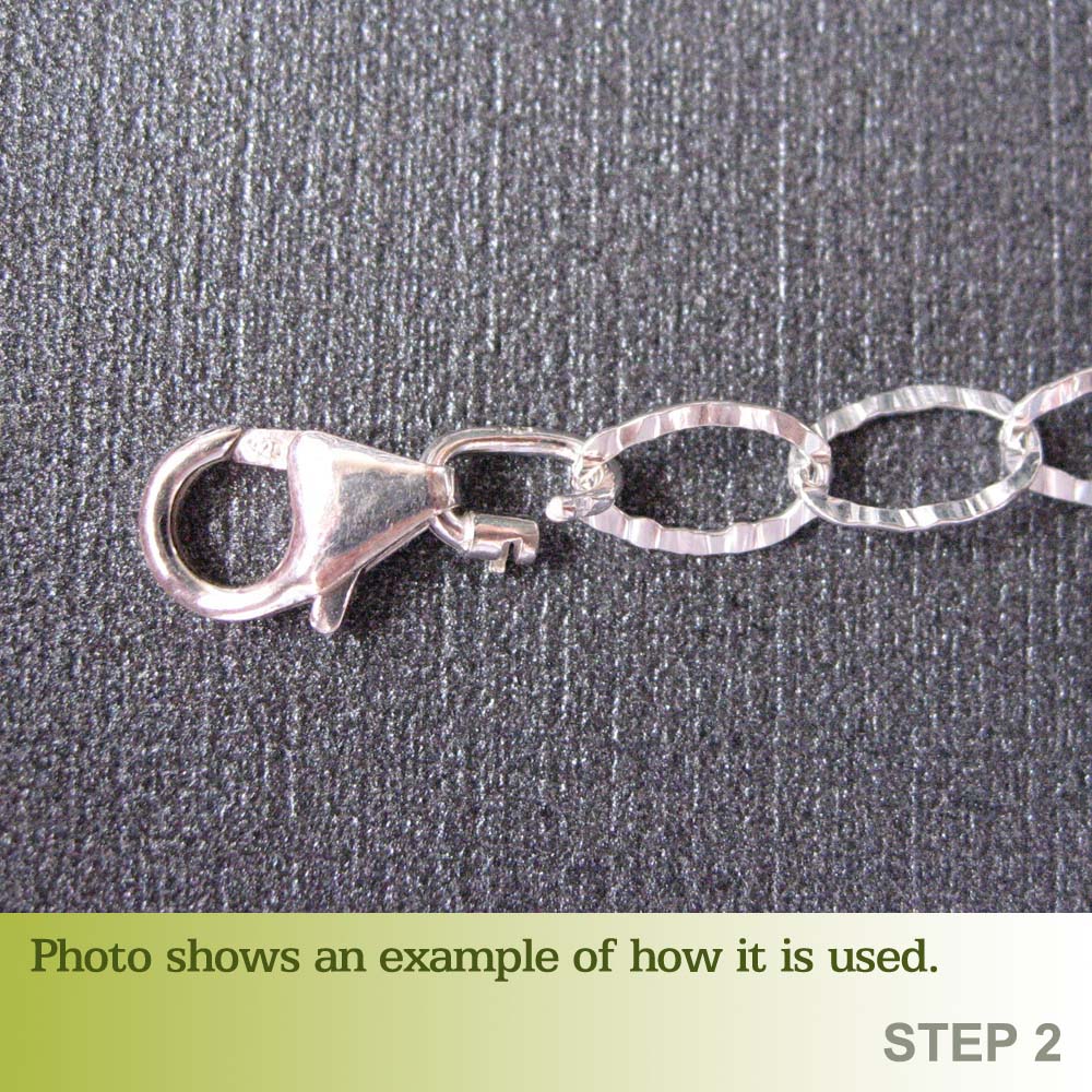 925 Sterling Silver Link Lock Locking Jump Rings, 10 pcs. Made in Australia.